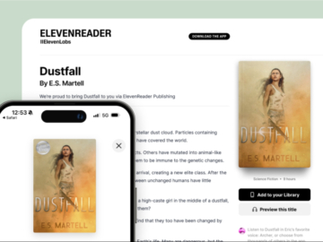 ElevenLabs now lets authors create and publish audiobooks on its own platform