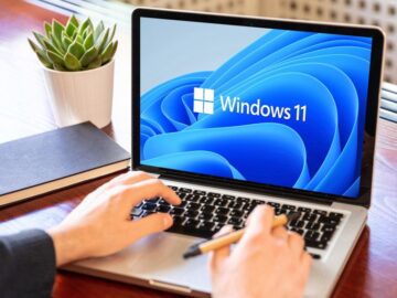 Microsoft Windows 11 running on an Apple MacBook laptop.