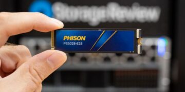 올해 6월 공개된 파이슨의 E28 SSD 컨트롤러. 파이슨