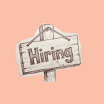A sign that says "Hiring"
