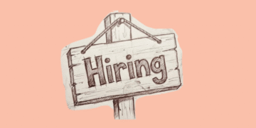 A sign that says "Hiring"