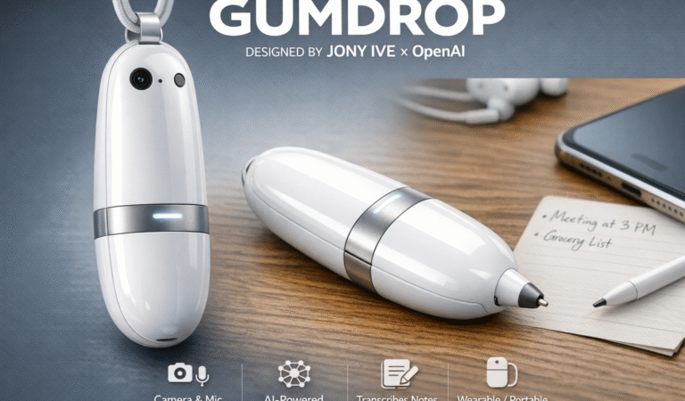 OpenAI планирует выпуск умной ИИ-ручки Gumdrop