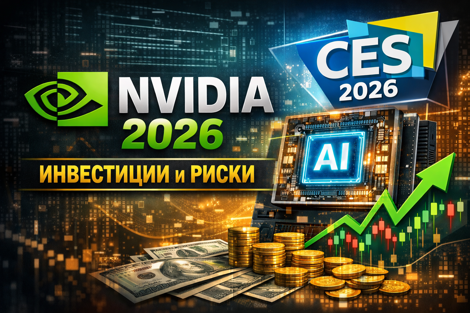 Акции Nvidia перед CES 2026