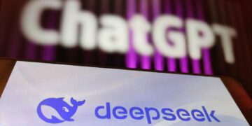 SUQIAN, CHINA - JANUARY 27, 2025 - An illustration photo shows the logo of DeepSeek and ChatGPT in Suqian, Jiangsu province, China, January 27, 2025. (Photo credit should read CFOTO/Future Publishing via Getty Images)