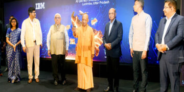 UP CM Yogi Adityanath at Inauguration of IBM AI GovTech Innovation Centre (Photo/@myogiadityanath)