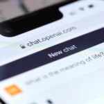 ChatGPT from OpenAI on a smartphone - illustrative photo