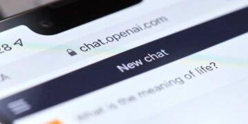 ChatGPT from OpenAI on a smartphone - illustrative photo