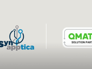 Synapptica and Qmatic logo