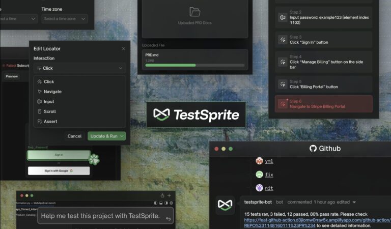 TestSprite 2.1 ускоряет AI-тесты в 5 раз и вводит визуальный редактор на фоне 100000 команд